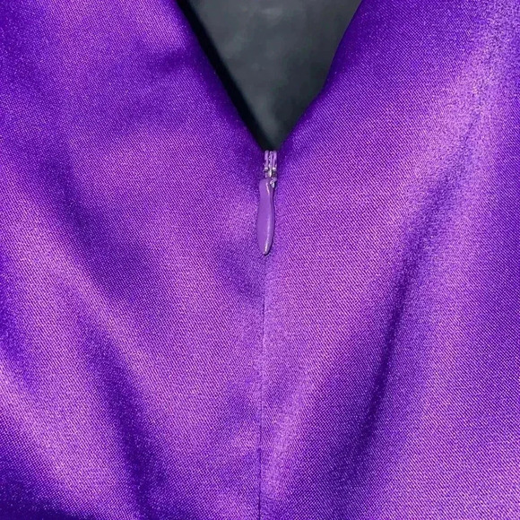 American Living Purple Satin Dress- 8 - Picture 7 of 9